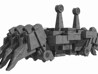 Sci fi Creatures Crab SA-1 - Low Poly Low-poly 3D model