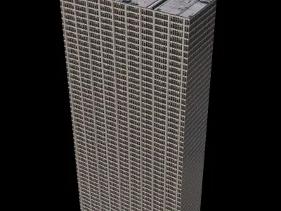 28 Liberty Street - NYC Low-poly 3D model