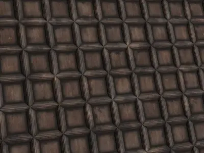 Rustic Vertical Planks with Nails PBR Seamless Texture