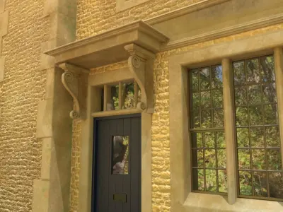 An English Village House or Town Hall 3D model