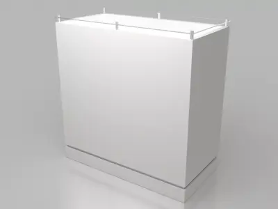 Exhibition Display Stand Pack   Modular Showcase 3D Model 3D model