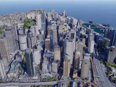 Australia - Sydney City photogrammetry 3D model