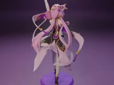 Fu Xuan from Honkai Star Rail 3D print model