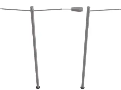 Street Lamp 01 Low-poly 3D model