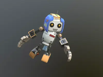 MailBot - BROOT Low-poly 3D model
