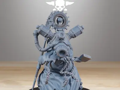 Scavenger Cultist Leader 3D print model