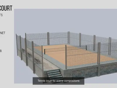 Collection for city composition 3D Model Pack