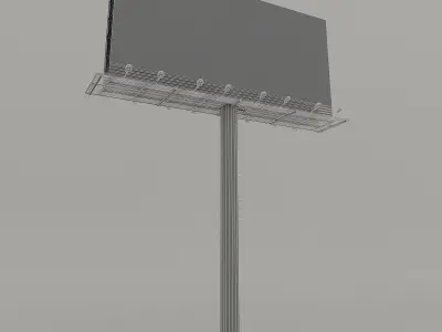 Big Billboard Low-poly 3D model