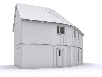 Townhouse 17 Low-poly 3D model