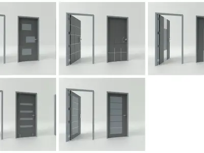 Door sets 7 3D model