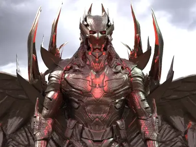 Batman Evil Helmet version 3  3D model