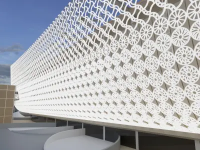 Al Rayyan Stadium fifa world cup 2022 qatar 3D model