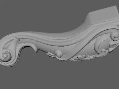 leg High quality 3d models for processing on a cnc machine 3D model 26