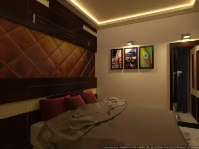 COMPACT BEDROOM  3D model