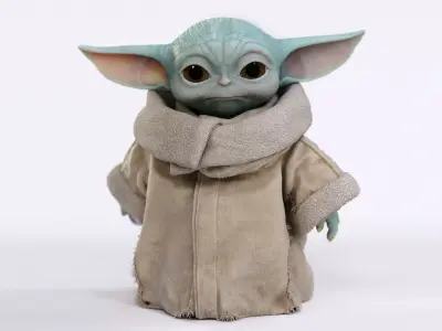  Grogu Baby Yoda Film Quality 3D model 3D model
