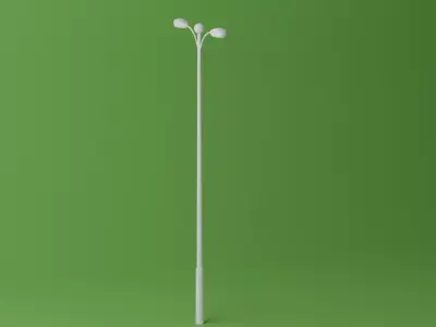Street Light Low-poly 3D model