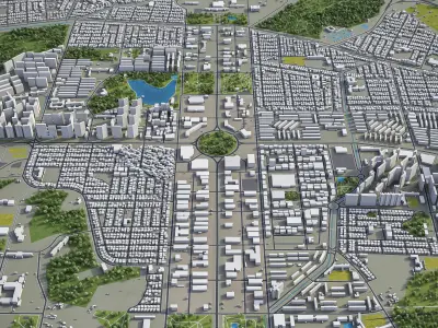 Changwon Low-poly 3D model