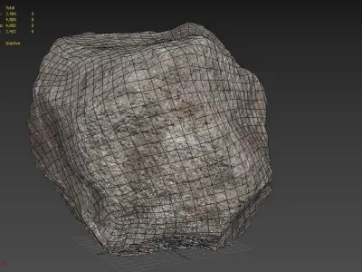 Rock M08A Low-poly 3D model