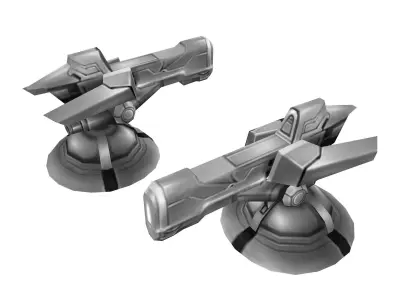 Rotating Fort - Common Fortress 01 3D model