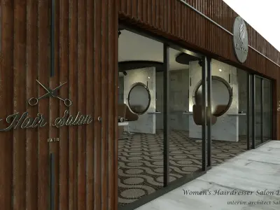Women Hair Salon  3D model 3D model