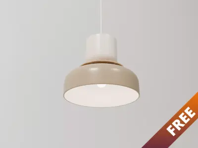 Pendant Lamp - Scandinavian Ceiling Light - PBR  Free low-poly 3D model