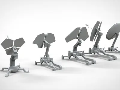 Sci fi antenna 5 3D model