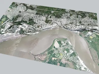 Cityscape Bremerhaven  Germany 3D model