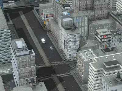 Full Gameready City Buildings Low-poly 3D model