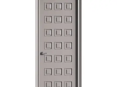 Modern entrance door 66 3D model