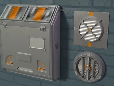 Air Conditioner Collection 1 3D model