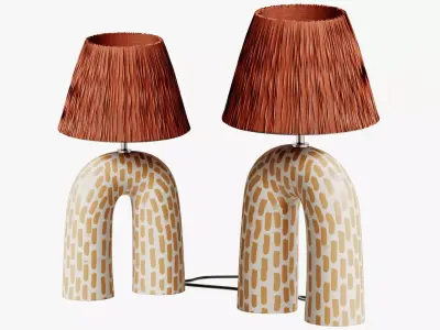You Table Lamp - Tangerine Dash Matte 3D model