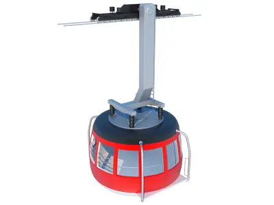 Mountain Cableway 3D model