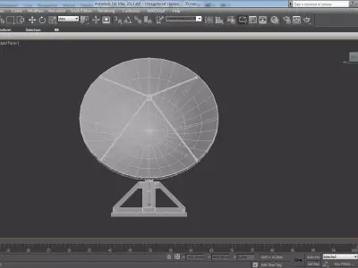 Antenna post Low-poly 3D model