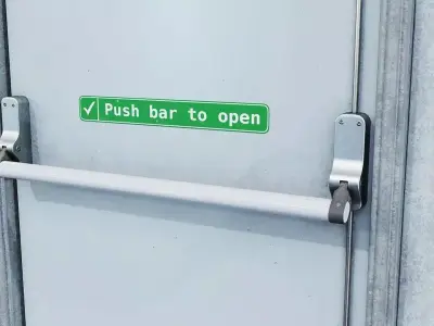 Emergency Exit Door 3D Model Low-poly 3D model