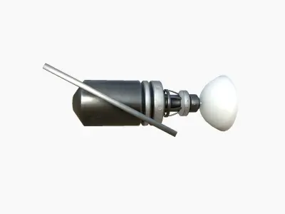Satellite D05 Steel Blue - SciFi Space Design Low-poly 3D model
