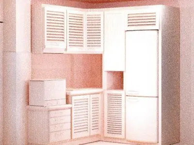 small kitchen-kit 3D model