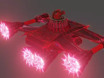 Dark Spaceship-Gunner Class 3D model