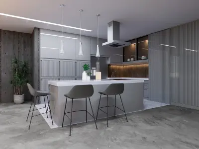 House Exterior and Interior 3D model