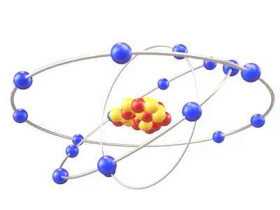 Chlorine Chemical Element v2 001 Low-poly 3D model