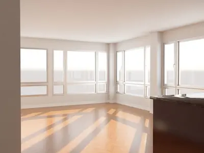 BASE INTERIOR - LIVING DINING ROOM 3D model