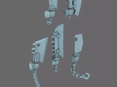 Space Orcs Cleavers RIGHT 3D print model