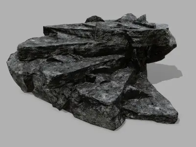 Stair rock Low-poly 3D model purchase