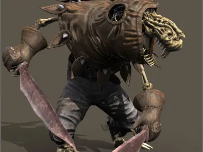 Ratkin Rogue Light Version Low-poly 3D model