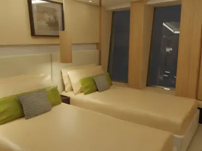 Hotel Room - Bedroom Low-poly 3D model