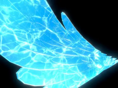 Ice Wing Low-poly 3D model