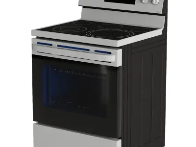 LG Kitchen Appliance Low-poly 3D model