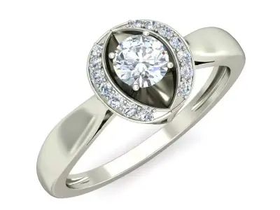 Women Ring  Render 3dm STL OBJ FBX Details 3D print model 393