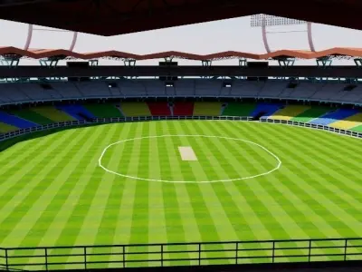 Jawaharlal Nehru Stadium - Kochi Low-poly 3D model