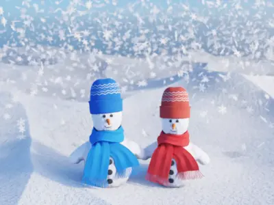 -Winter Scene- 3D model