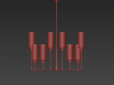 Ziyi Light Chandelier 3D model